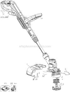 Page A Diagram and Parts List for LST300 Type 2 Black and Decker Trimmer